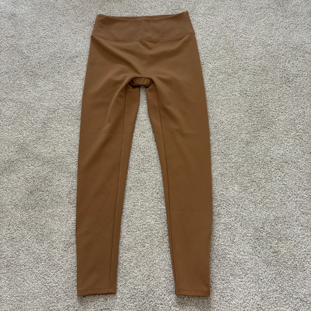 Girlfriend Collective Compressive Leggings Womens L Tan Brown Athletic Neutral